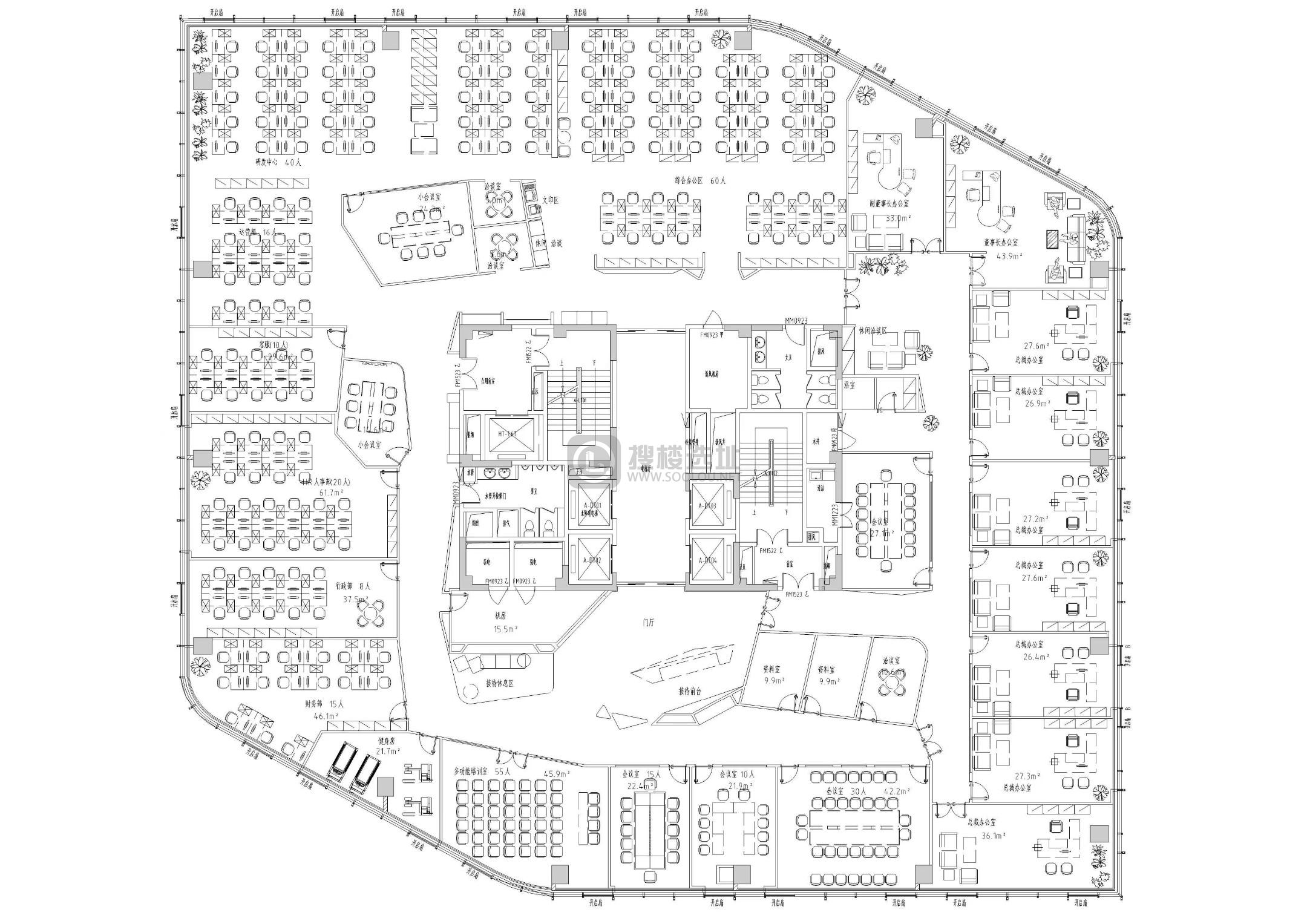 世茂城品面积1700平