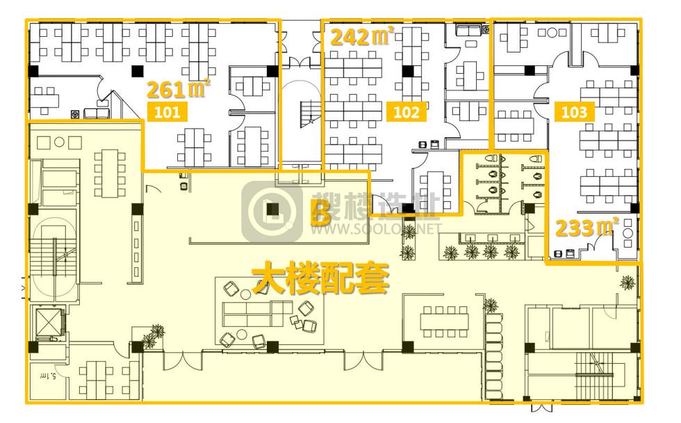 仁恒置地广场面积242平