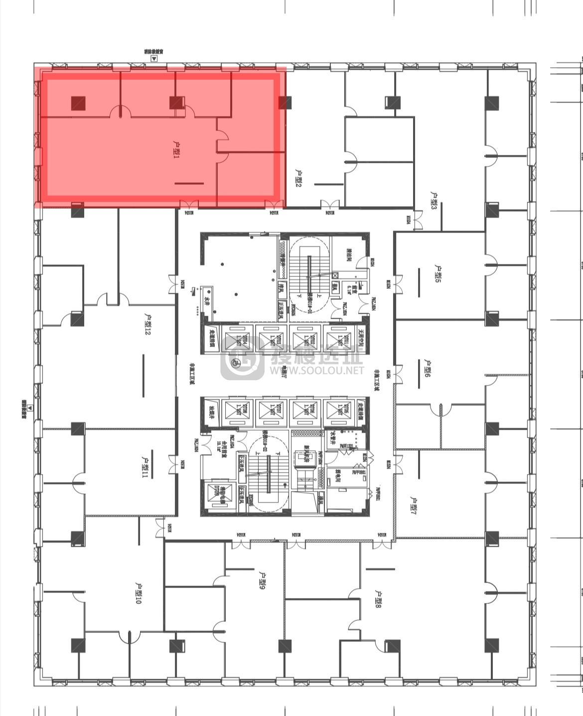 景枫乐创中心面积291平