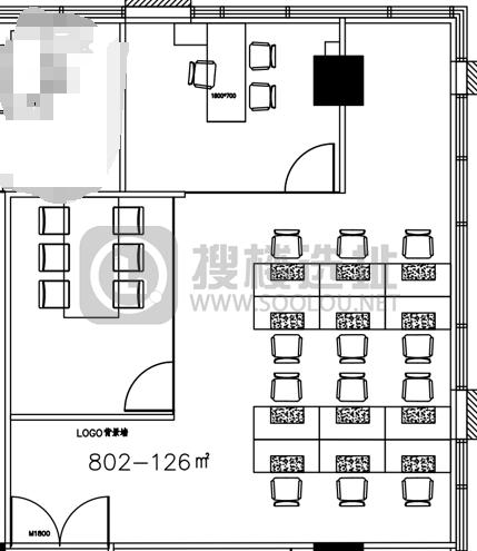 瑞浩大厦126平米办公室出租