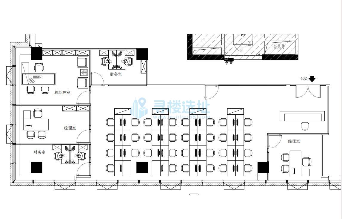 天晟中心345平米办公室出租